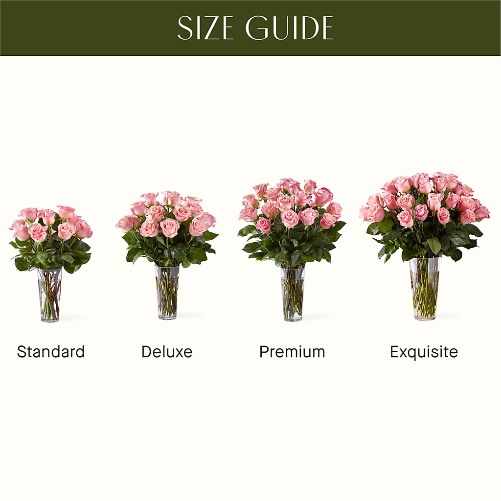 Long Stem Pink Rose Bouquet – Floral Insight, Houston TX