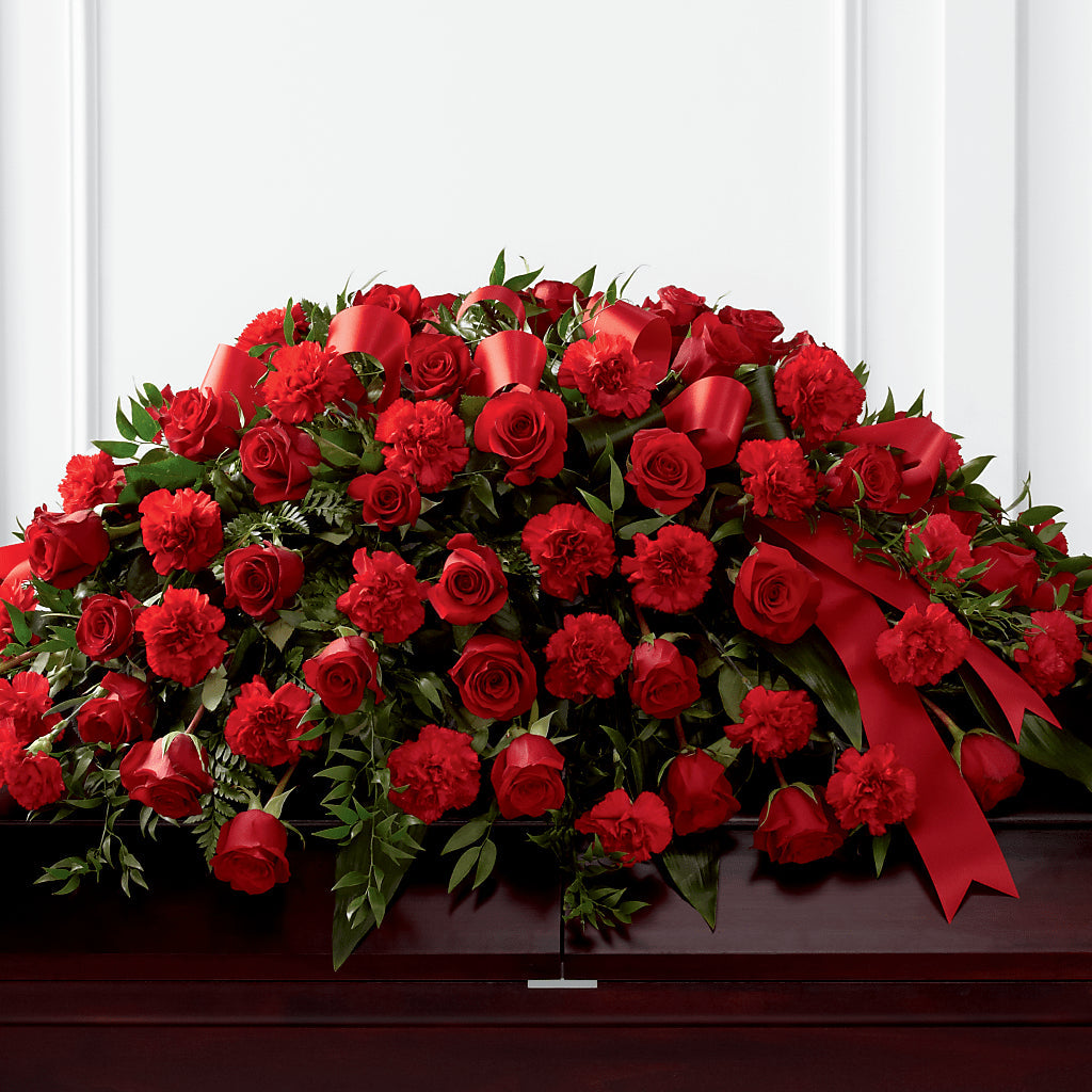 Tribute of Life Casket Spray – Floral Insight, Houston TX