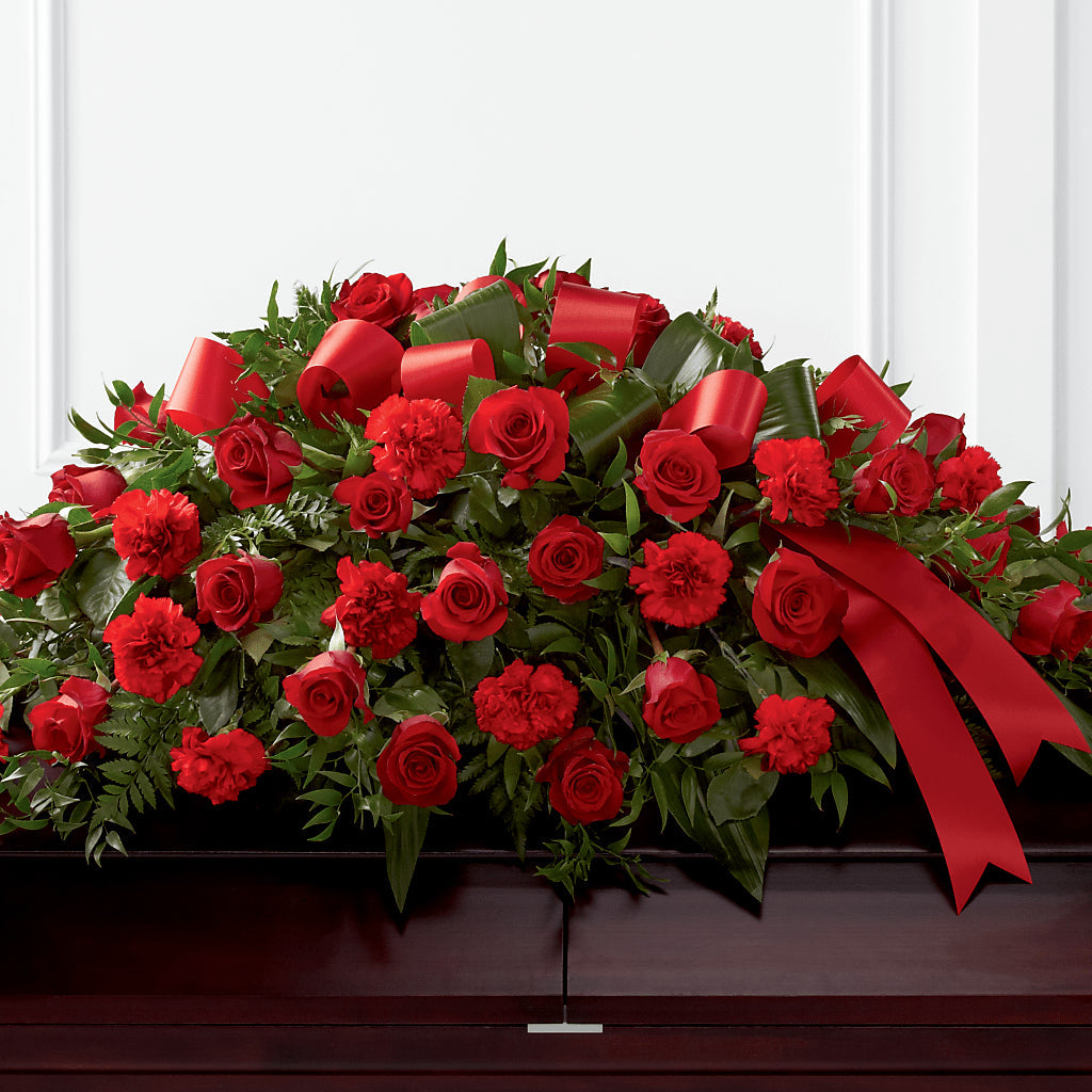 Tribute of Life Casket Spray – Floral Insight, Houston TX