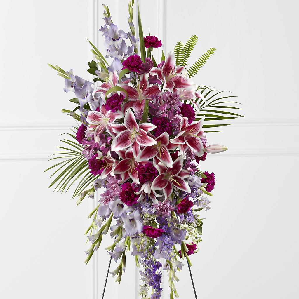 Tender Touch Standing Spray – Floral Insight, Houston TX