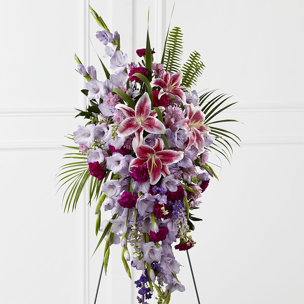 Tender Touch Standing Spray – Floral Insight, Houston TX