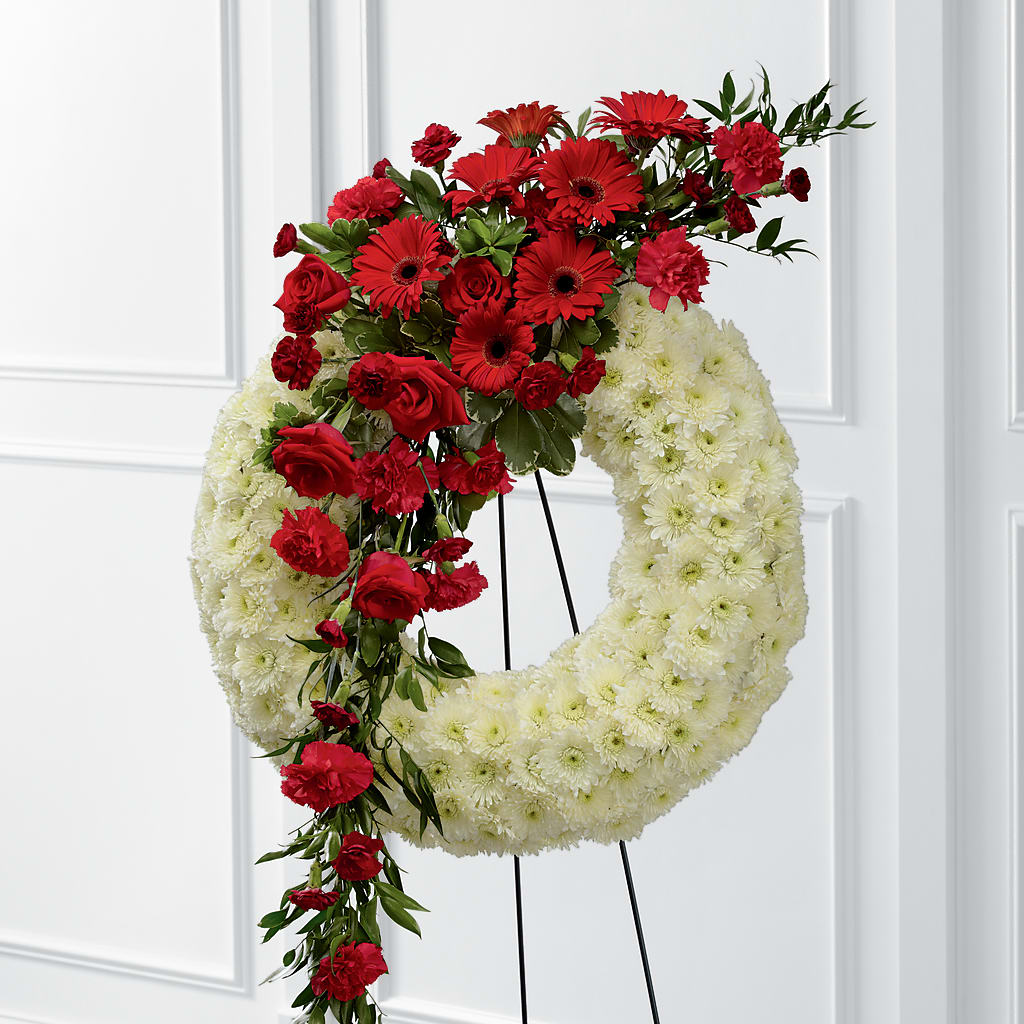 Graceful Tribute Wreath – Floral Insight, Houston TX