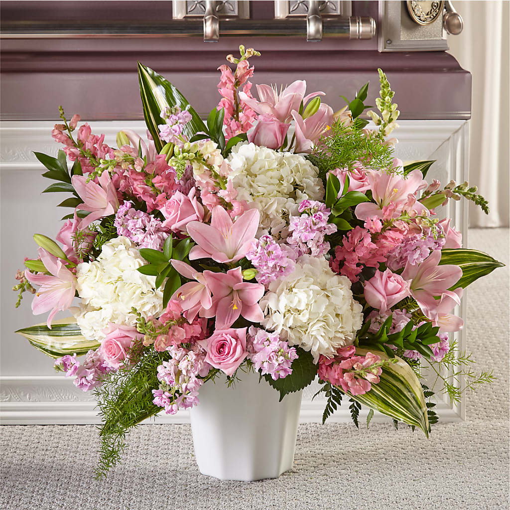 Simply Serene Floor Basket – Floral Insight, Houston TX
