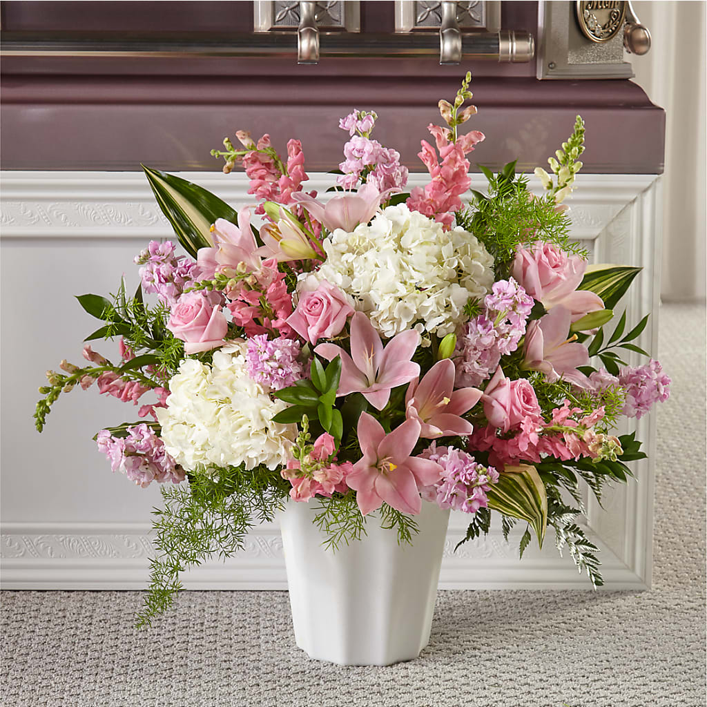 Simply Serene Floor Basket – Floral Insight, Houston TX