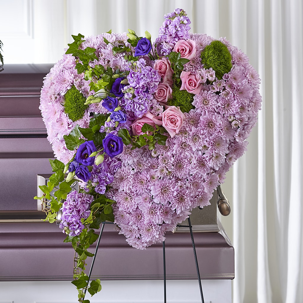 Treasured Love Standing Heart – Floral Insight, Houston TX