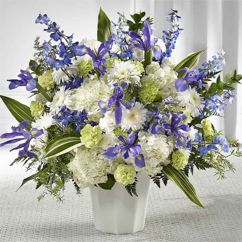 Soft Serenity Floor Basket – Floral Insight, Houston TX