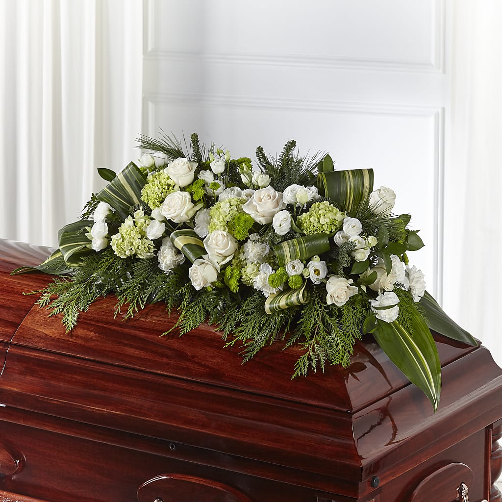 Hopeful Gesture Casket Spray – Floral Insight, Houston TX