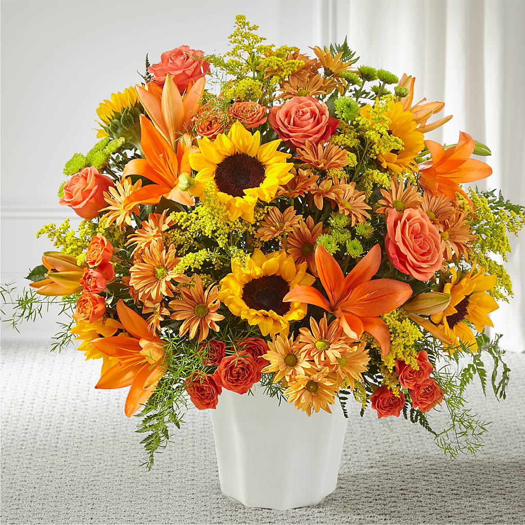 Harvest Thoughts Floor Basket – Floral Insight, Houston TX