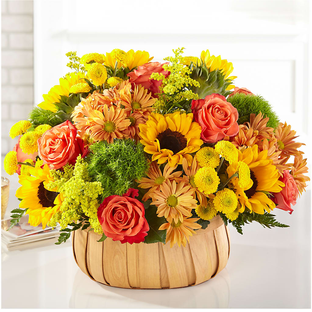 Harvest Sunflower Basket – Floral Insight, Houston TX