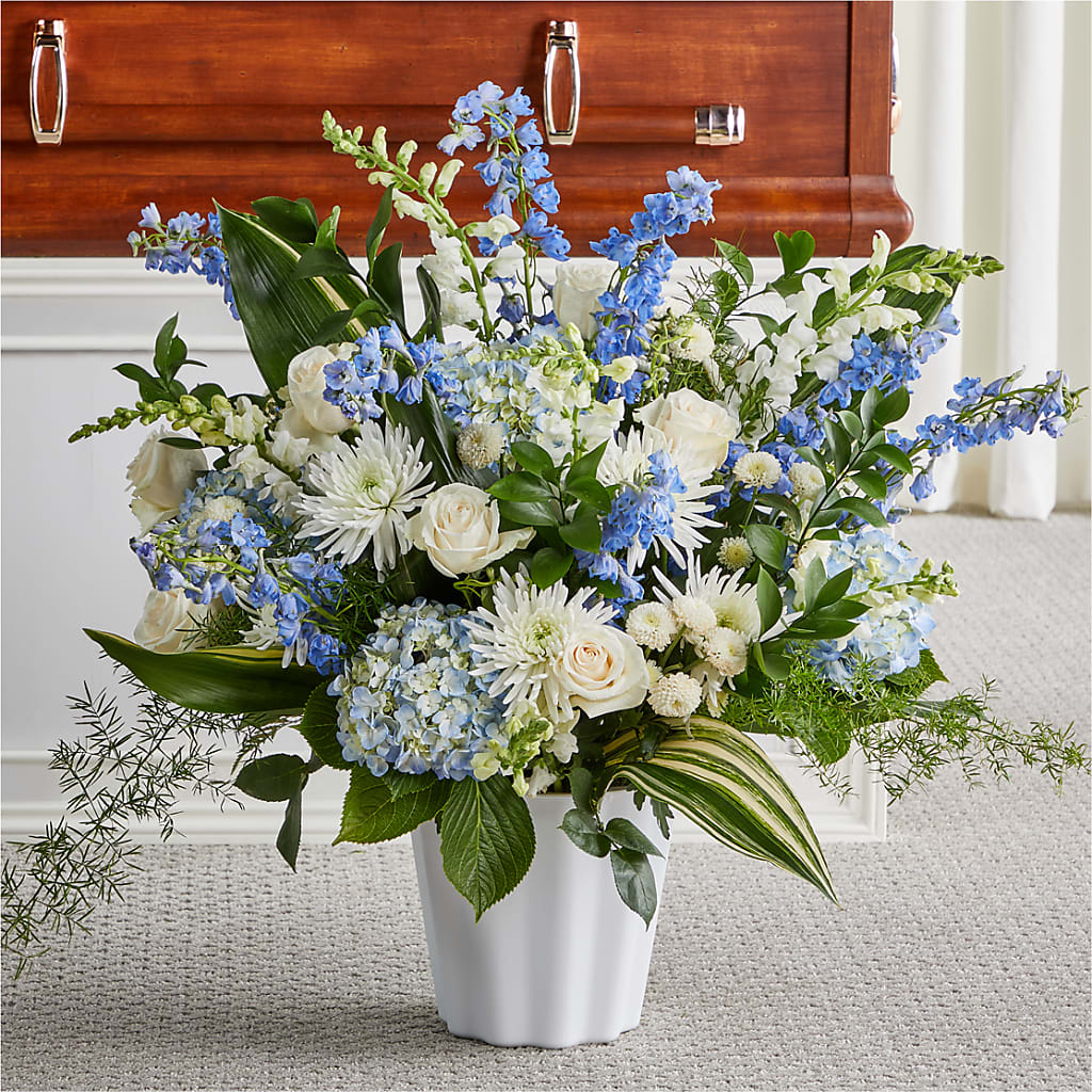Everlasting Memories Floor Basket – Floral Insight, Houston TX