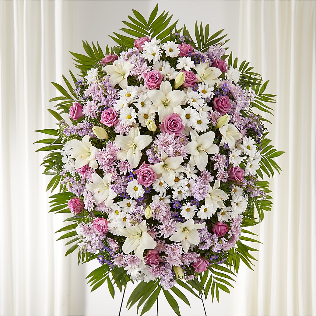 Surrounded by Love Standing Spray – Floral Insight, Houston TX