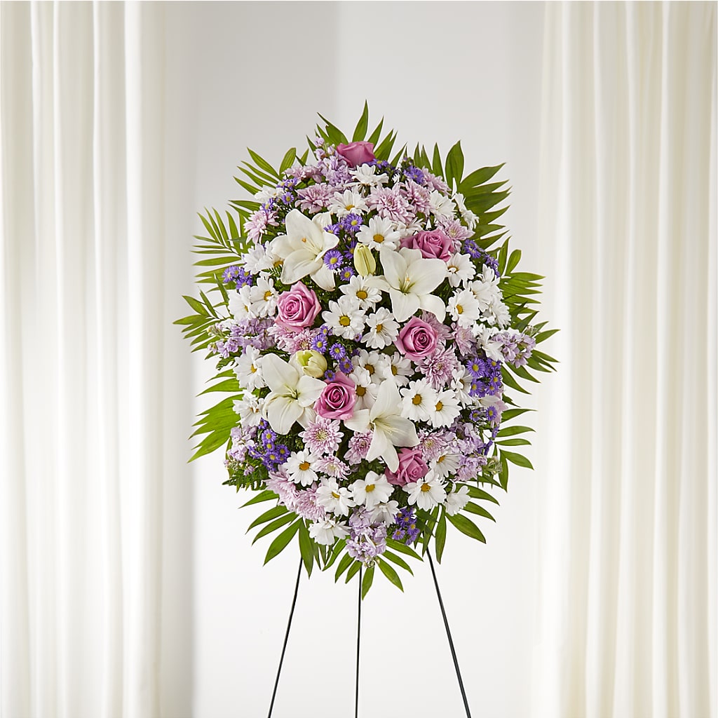 Surrounded by Love Standing Spray – Floral Insight, Houston TX