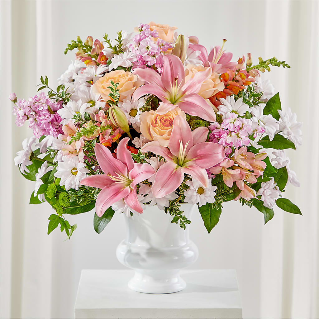 Heartfelt Gesture Urn Arrangement – Floral Insight, Houston TX