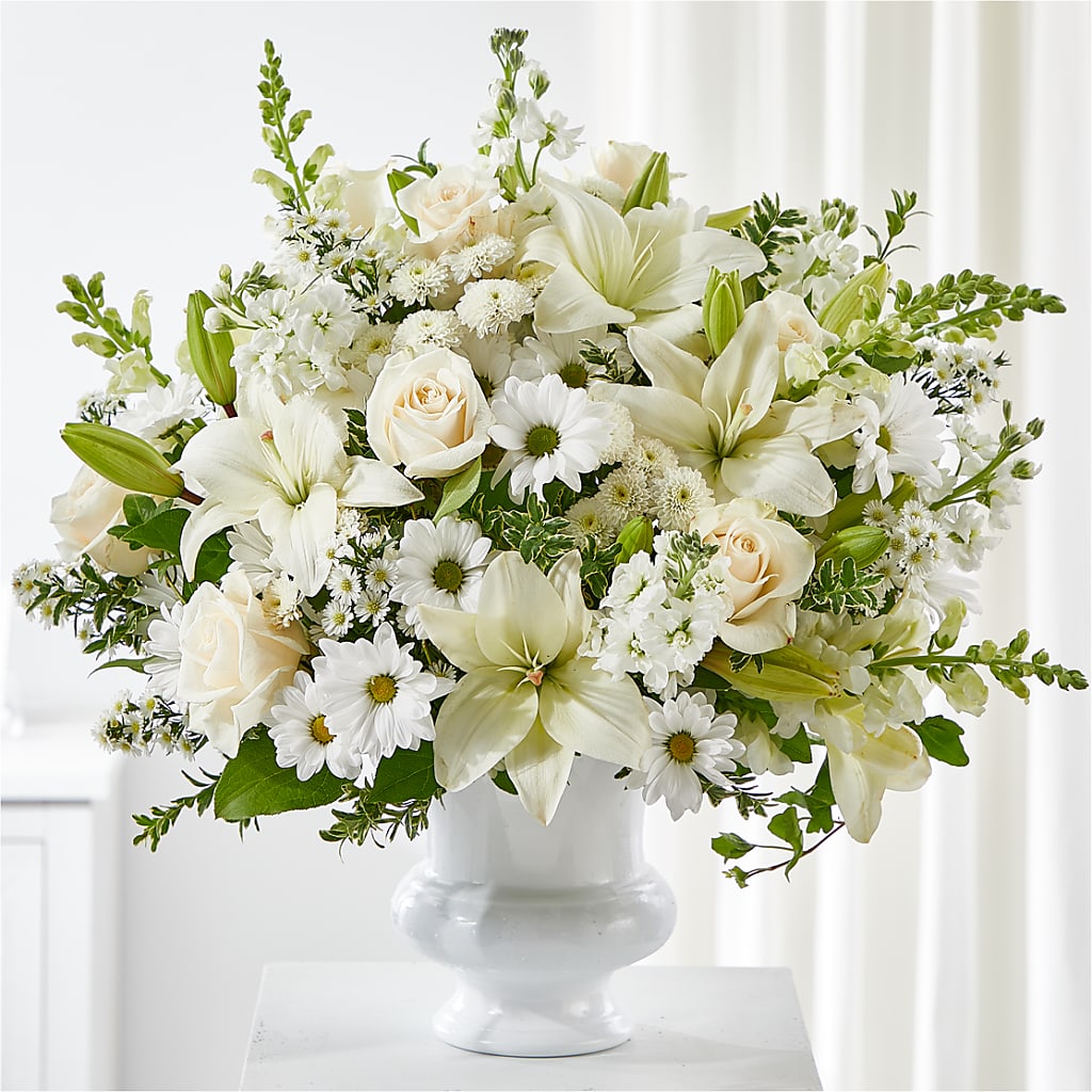 Uplifting Urn Arrangement – Floral Insight, Houston TX