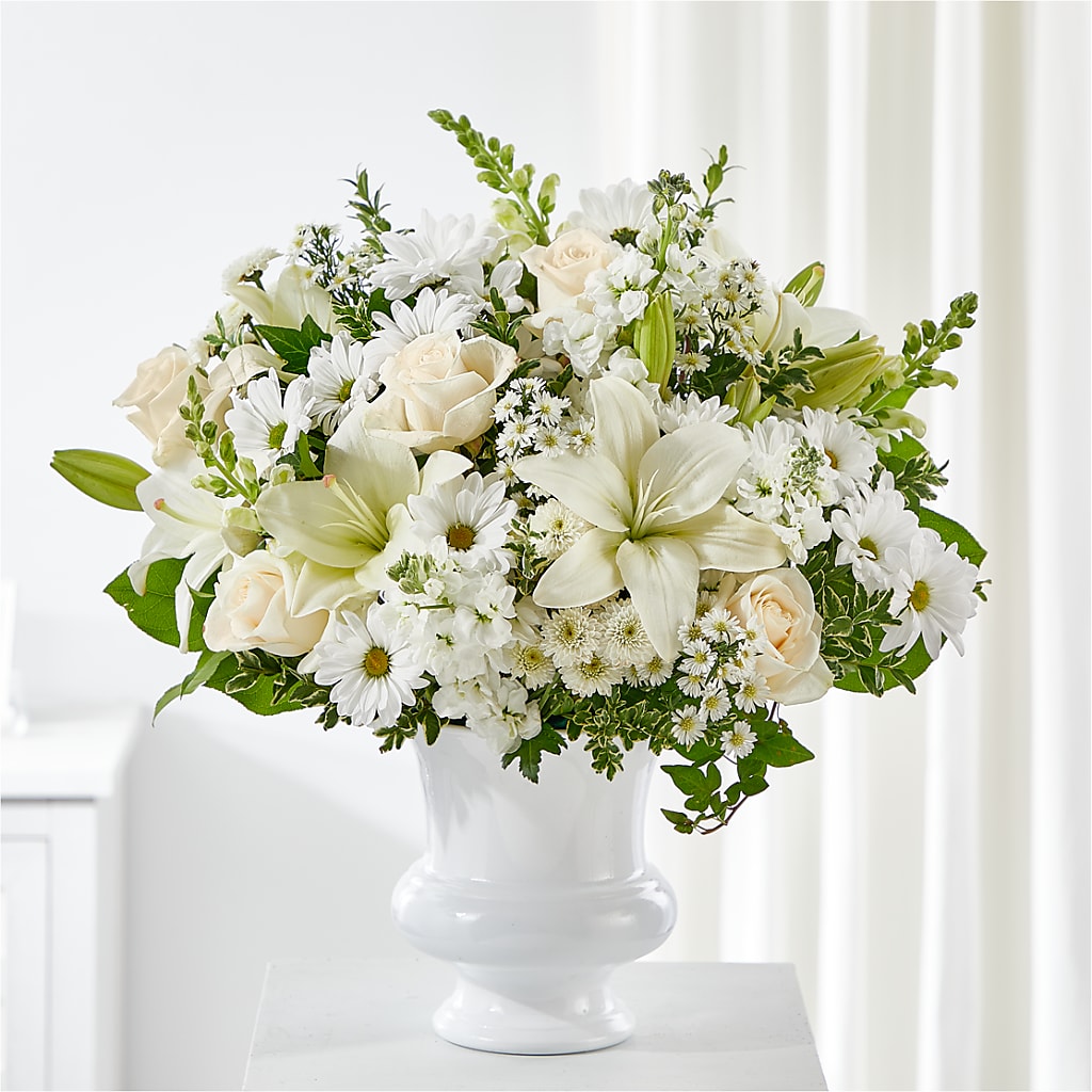 Uplifting Urn Arrangement – Floral Insight, Houston TX