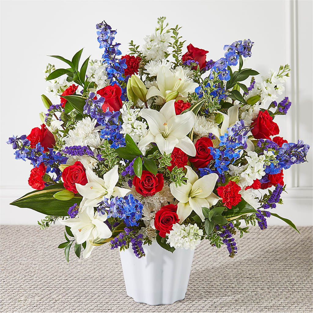 Consoled Floor Basket – Floral Insight, Houston TX
