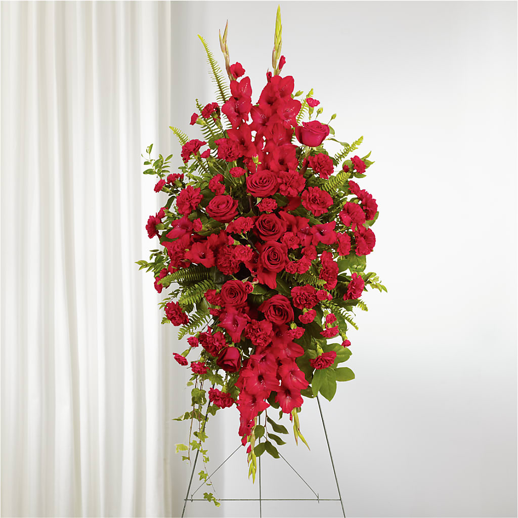 From the Heart Standing Spray – Floral Insight, Houston TX