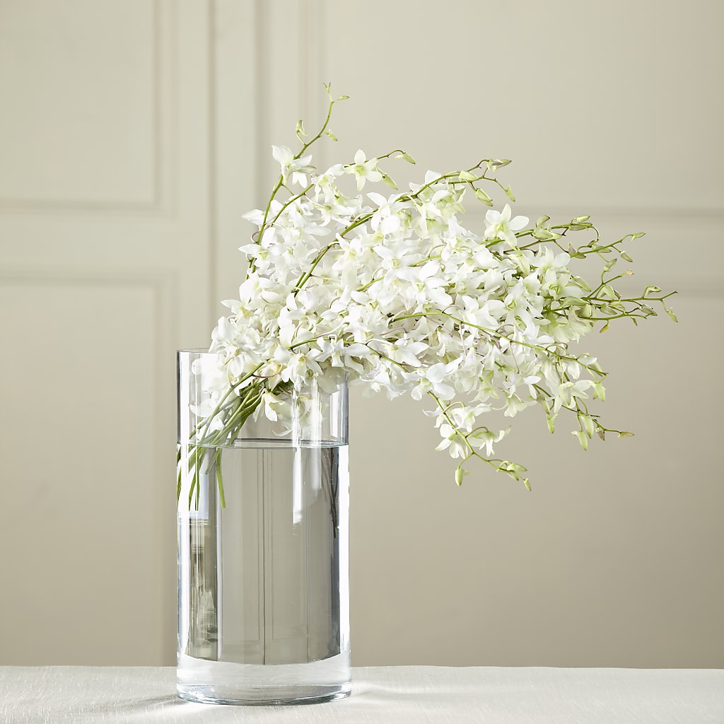 White Dendrobium Bouquet – Floral Insight, Houston TX