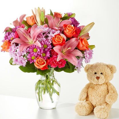 One and Only Bouquet and Bear Bundle –  Floral Insight, Houston TX