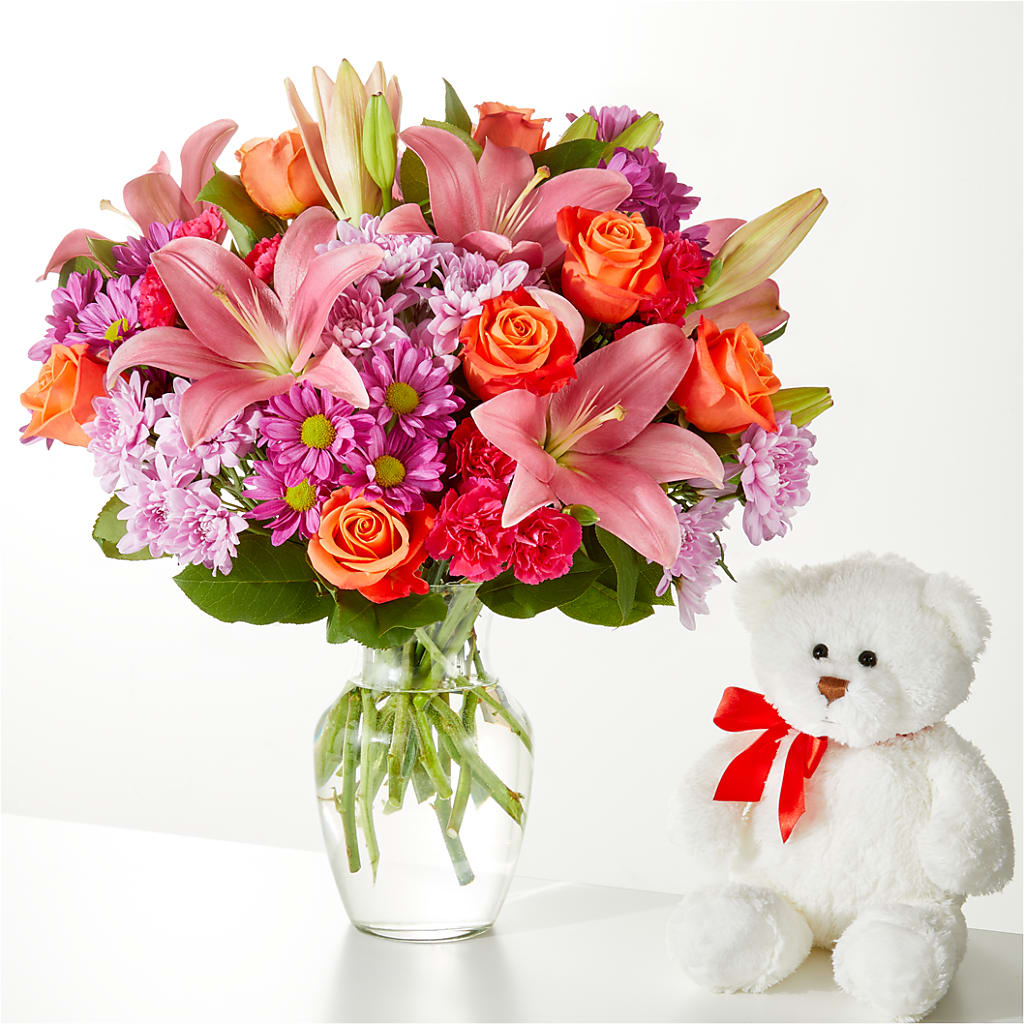 One and Only Bouquet and Bear Bundle –  Floral Insight, Houston TX
