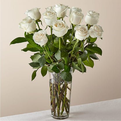 Long Stem White Rose Bouquet –  Floral Insight, Houston TX
