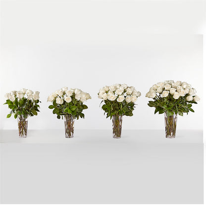 Long Stem White Rose Bouquet –  Floral Insight, Houston TX