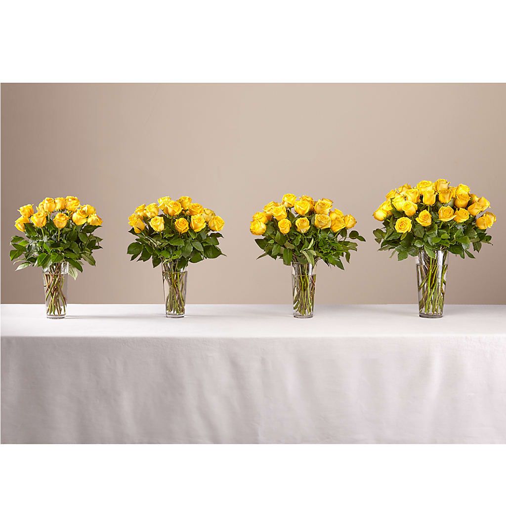 Long Stem Yellow Rose Bouquet –  Floral Insight, Houston TX