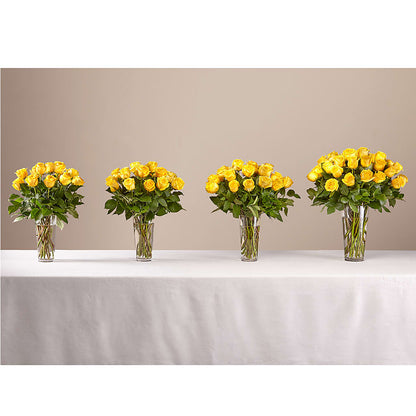 Long Stem Yellow Rose Bouquet –  Floral Insight, Houston TX