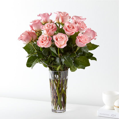 Long Stem Pink Rose Bouquet –  Floral Insight, Houston TX