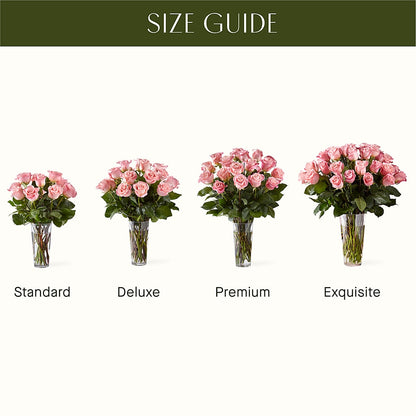 Long Stem Pink Rose Bouquet –  Floral Insight, Houston TX