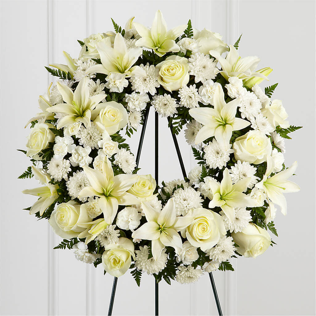Treasured Tribute Wreath –  Floral Insight, Houston TX
