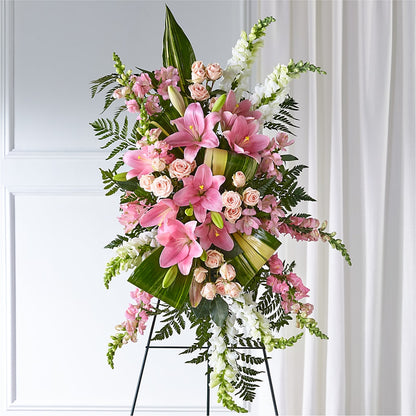 Elegant Embrace Standing Spray –  Floral Insight, Houston TX