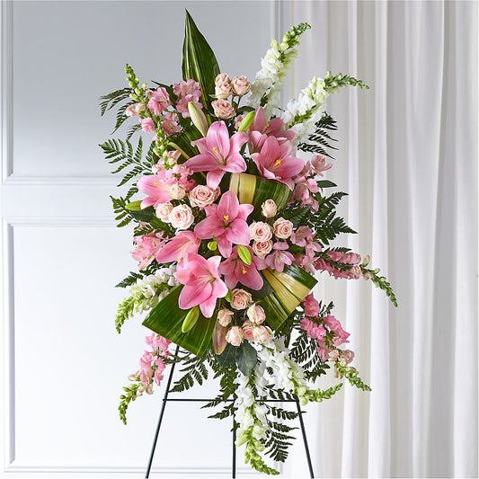 Elegant Embrace Standing Spray –  Floral Insight, Houston TX