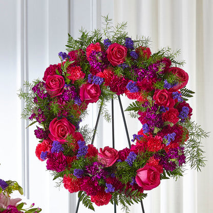 Calming Colors Wreath –  Floral Insight, Houston TX