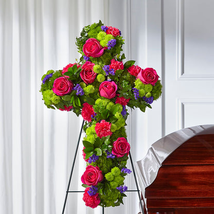 Tribute Rose Floral Cross –  Floral Insight, Houston TX