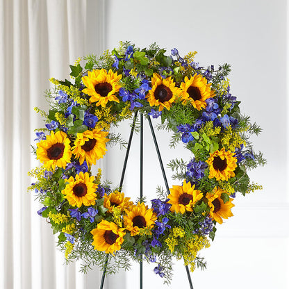 Bright Rays Wreath –  Floral Insight, Houston TX