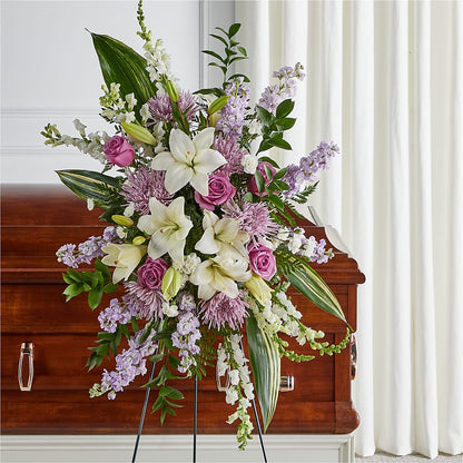 Grateful Hearts Standing Spray –  Floral Insight, Houston TX