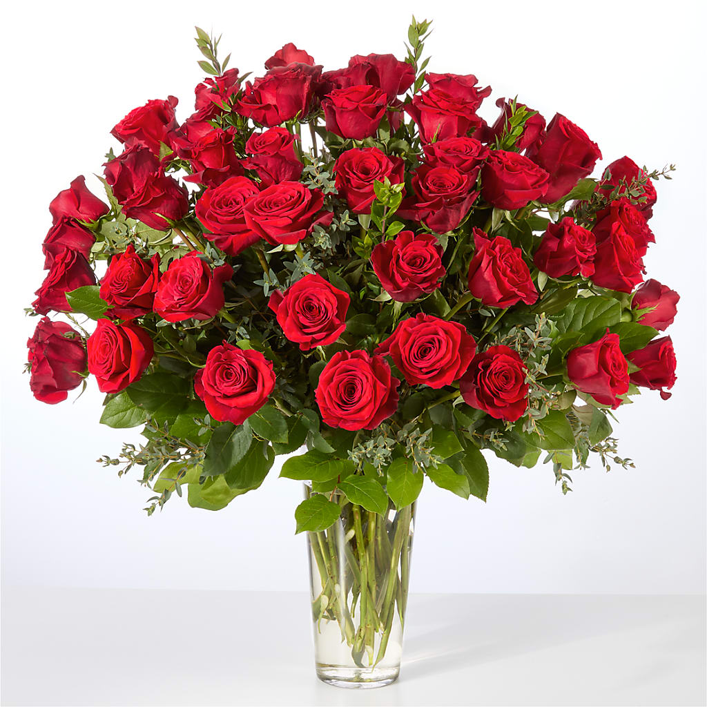 Forever Yours Fifty Stem Red Rose Bouquet –  Floral Insight, Houston TX
